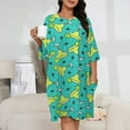 thumbnail image 2 of Margarita Time！ Sleepshirts For Sleeping Travels Loose Sleepdress Pajama Dress Soft Nightdress Sleepwear, 2 of 7
