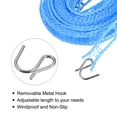 thumbnail image 4 of Unique Bargains 16.4ft Nylon Portable Clothesline Windproof Non Slip Washing Line, Blue 2 Pack, 4 of 5