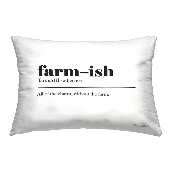Stupell Industries Farm-ish Charming Definition Decorative Printed Throw Pillow Design by Susan Ball