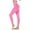 Hot Pink, variant on lulshou Fashion Women Yoga Pants Hip Seamless Point High Waist Speed Dry Pants Fitness Yoga Pants Workout Running Yoga Leggings for Women