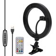 thumbnail image 1 of YLSHRF 20cm RGB LED Ring Fill Light With Clip Holder For Selfie Live Makeup 2800k-7200k, 1 of 8