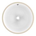 thumbnail image 2 of American Imaginations 16.5-in. W Round Bathroom Undermount Sink Set In White - Chrome Hardware AI-26669, 2 of 9