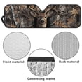 thumbnail image 7 of FUIALDOLG Car Windshield Sunshade Hunting Buck Deer, Blocks Sun Visor Protector Foldable Sun Shield Keep Your Vehicle Cool, Fits Windshields of Car Off-road Vehicle, 7 of 7