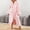 Pink, variant on Women's Flannel Robe Fuzzy Soft Ruffle Ankle Length Fleece Robes Fashion Long Sleeve Sleepwear with Side Pockets