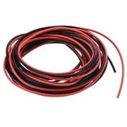 20 Gauge PVC Hookup Wire 3.0m/10ft 20AWG Flexible Electrical Wire UL1007 Black Red, 2mm Dia