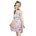thumbnail image 6 of Otqutp Toddler Cute Sundress Beach Dress Summer Sleeveless Floral Prints Princess Dress Chiffon Dress Fashion Sundress, 6 of 6