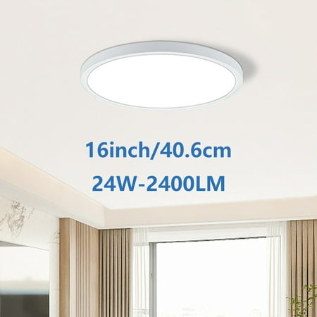 

Dimmable LED Ceiling Light Fixture 3-Color Temperature Selectable (3000K/4000K/5000K) Low-Profile Design for Home Hallway Bedroom & Kitchen UL Listed 120V