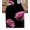 Pink, variant on Blue Rose Table Runner 48 Inches, Vintage Abstract Garden Flower Floral Black Bed Runner Dresser Scarves Tabletop for Indoor Outdoor Parties/Ceremony/Banquet, 13" x 48"