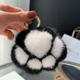 thumbnail image 2 of Cute Soft Plush Cat Paw keychain Fluffy Warm Comfortable Kitty Hand Key Chain Ring Holder Bag Purse Pendant Faux Fur Handbag Pendant Ideal Gift for Women, 2 of 3