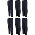 thumbnail image 2 of SOCKSN'BULK 12 Pack of Boys Jogger Bulk Sweatpants, Black Navy Gray, Comfy Lounge Joggers for Kids (Navy Blue, X-Large), 2 of 5