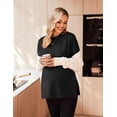 thumbnail image 2 of Ekouaer Women’s Maternity Shirts Long Sleeve Split Side Pregnancy Tee Top Tunic Blouse Casual Mama Clothes, 2 of 6