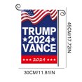 thumbnail image 4 of Trump Vance 2024 Jardín Doble Cara Color Vivo Banderas () Azul, 4 of 4