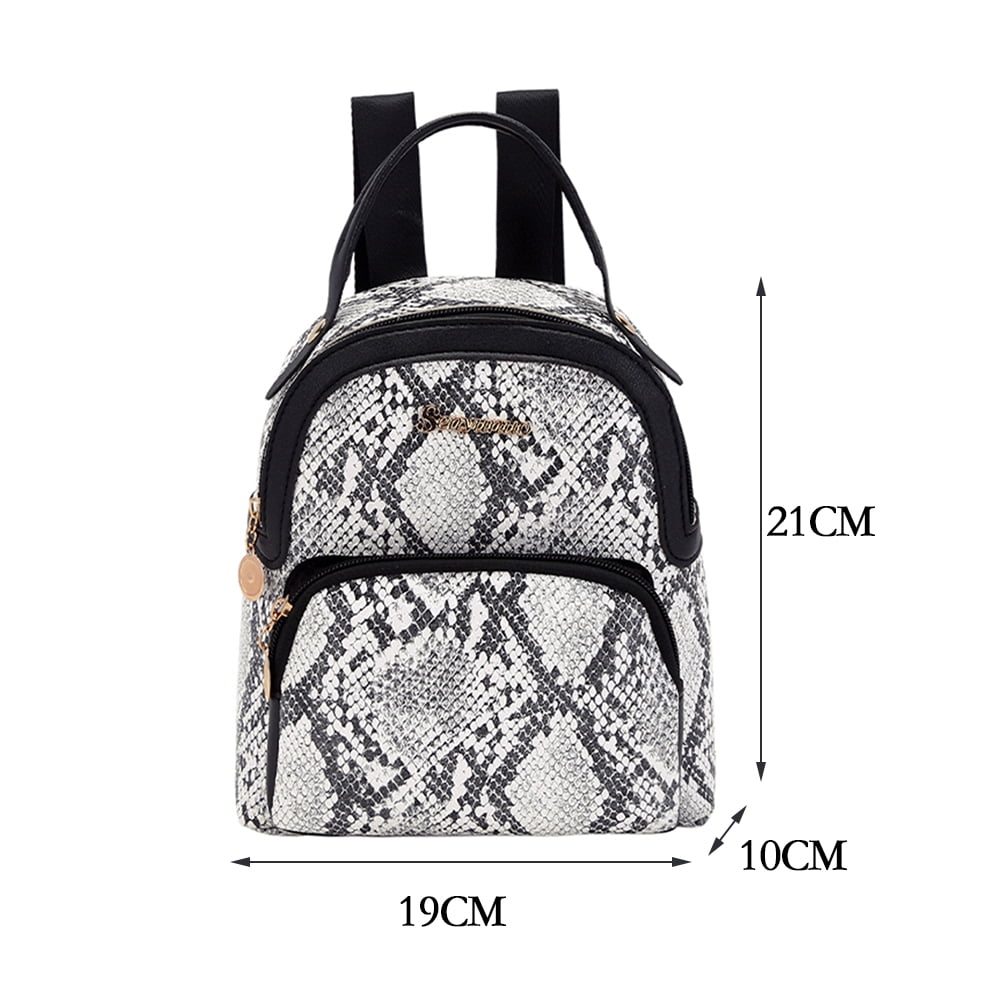Snake print hotsell backpack purse
