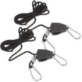 thumbnail image 1 of KAKOWELY 2pcs Heavy Duty Ratchet Ropes Adjustable Rope Ratchets Hanger Grow Light Rope Hangers,94.49X"X1.3"X0.63", 1 of 4