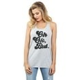 thumbnail image 2 of Oh Ok, But. Women's Fashion Sleeveless Flowy Racerback Tank Top Sport Grey Medium, 2 of 5