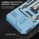 thumbnail image 4 of For iPhone 17 Case Kickstand Slide Lens Lid PC + TPU Drop - Navy Blue, 4 of 5