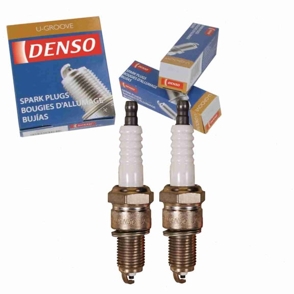2 pc DENSO 3013 Standard U-Groove Spark Plugs for 12 12 1 279 599 90919-01065 ERR 743 ETC 6437 W14EXR-U Ignition Wire Secondary Fits select: 1970-1972 DODGE CHALLENGER, 1988-1991 MERCEDES-BENZ 560