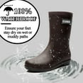 thumbnail image 2 of AUXDIQ Wellington Boots Women Mid-calf Wellies Waterproof Rain Boots Outdoor Garden Shoes, 2 of 6