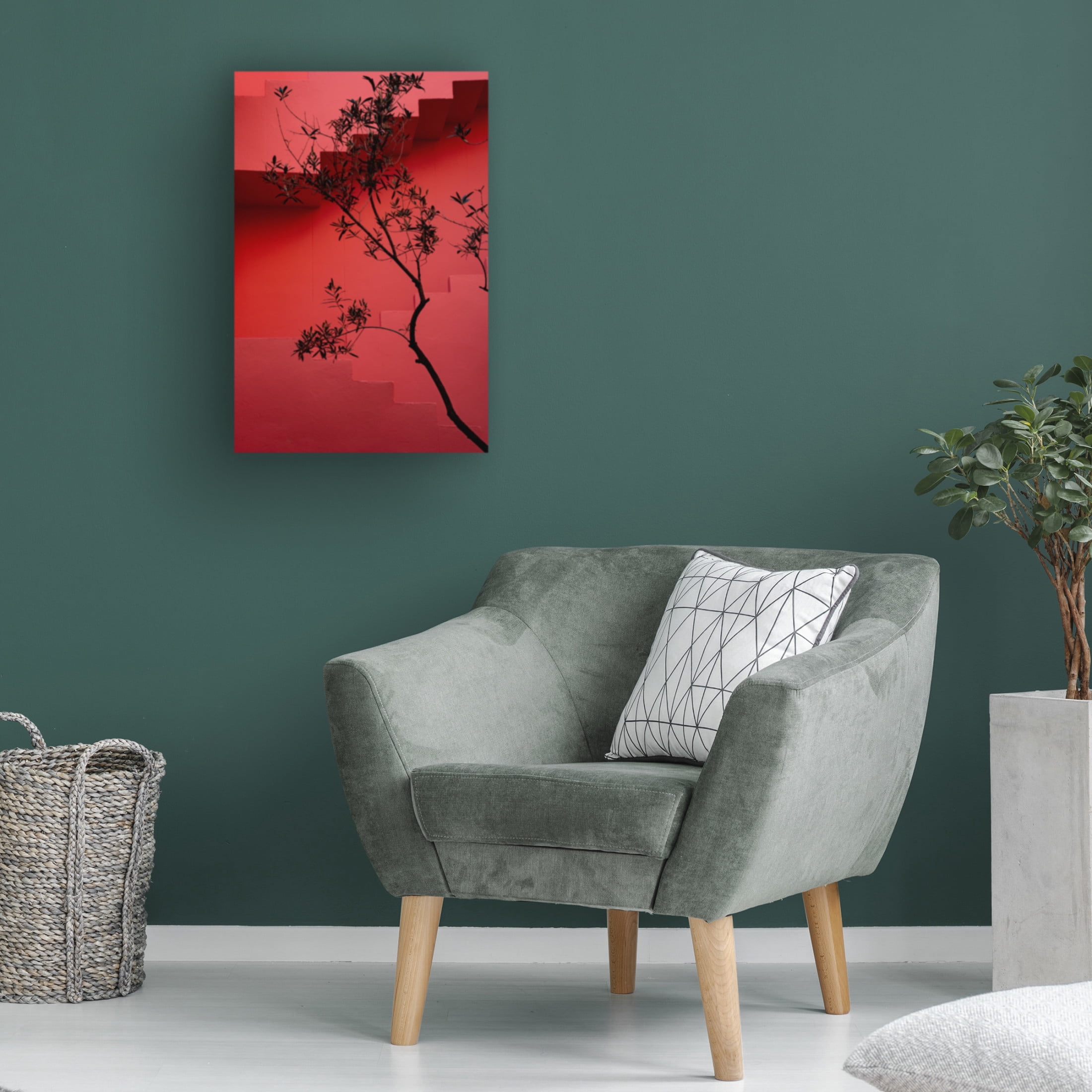 Trademark Fine Art Linda Wride Muralla Roja 14 Canvas Wall Art