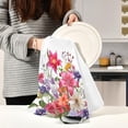 thumbnail image 6 of Coolnut Rustic Wildflowers Kitchen Dish Towels Soft Tea Towel Set of 6 Absorbent Dishcloths Hand Towels for Drying Dish Cloths 28" x 18" Washcloth Gift, 6 of 7