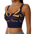 thumbnail image 2 of Sikiie 2025 Happy New Year 3 Sports Bra for Women, Sports Bra Athletic Running Sports Bra, Workout Bra, Yoga Bra-Medium, 2 of 8