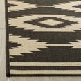 thumbnail image 3 of SAFAVIEH Linden Celandine Geometric Area Rug, Cream/Brown, 5'1" x 7'6", 3 of 6