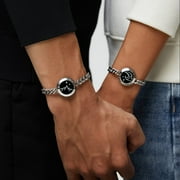 TOTWOO Long Distance Bracelets for Couples, Vibration & Light Up Bracelet, Montain & Sea Long Distance Relationship Gifts for Girlfriend Boyfriend