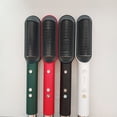 thumbnail image 4 of Vogacara Plancha de pelo, rizador de pelo con calefacción de 45 W, herramienta de cepillo para rizador de pelo portátil antiescaldado Cuidado del cabello Verde, 4 of 6
