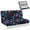 Blue Paw Print Pattern, variant on Chririnla Elastic Fit RV Jackknife Sofa Cover Fit for Camper Motorhome RV Sofa Bed Cover Suitable for Jackknife Sleeper Sofas, Blue Shark Camo Print Decoration