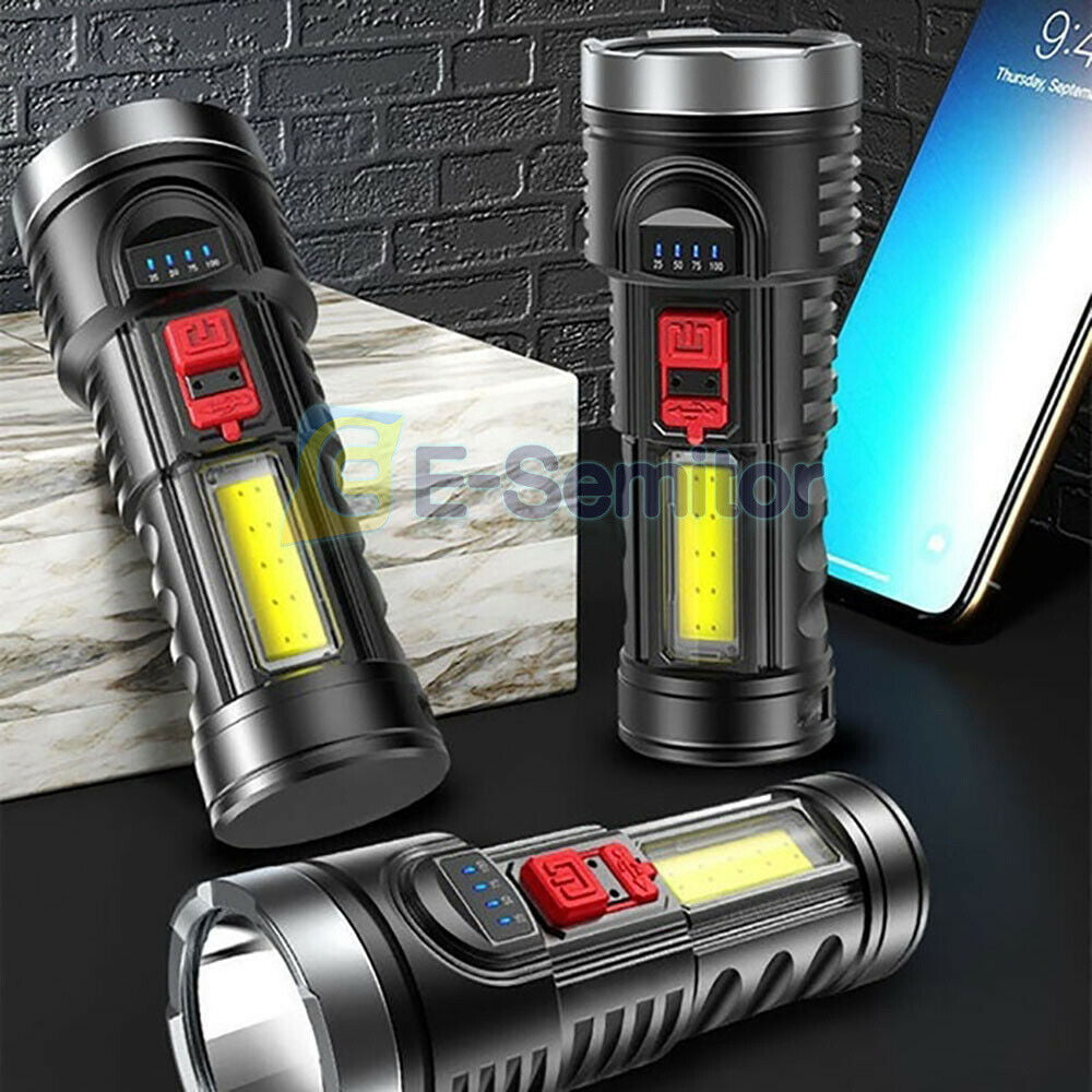 Details about   Led Flashlight Tactical Light 10000000LM Super Bright Torch USB Rechargeable