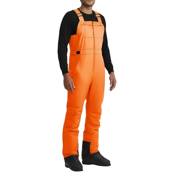 Qicasul Men Parkas for Windproof Insulated Ski Bib Overalls For Winter Outdoor Sports And Activities RD2 XL