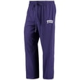 thumbnail image 4 of Men's Concepts Sport Purple/Heathered Charcoal TCU Horned Frogs Meter Long Sleeve T-Shirt & Pants Sleep Set, 4 of 5