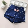 thumbnail image 2 of Ugoldhm Girls Active Shorts Bow Print Cotton Casual Outdoor Activity Shorts Girls' Summer Clothing Size 2-12, 2 of 3