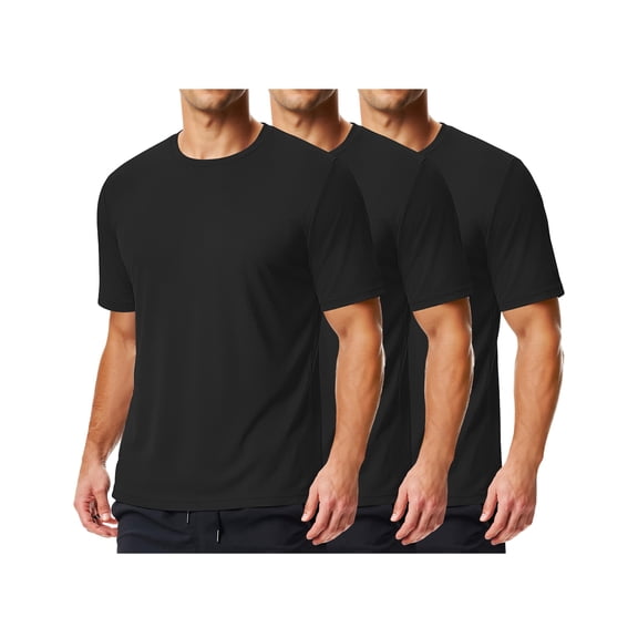 COOFANDY 3 Pack Men' Athletic T-Shirts Short Sleeve - Quick Dry Moisture Wicking Workout Shirts for Running