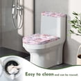 thumbnail image 5 of HELLHERO Polyester Fabric Toilet Top Cover for Household Bathroom Set Toilet Lid Covers with Fits All Toilet Shapes 2-Piece, 5 of 8