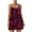 Watermelon Red, variant on Hvot&aat Women's Summer Printed Loose Dress Adjustable Spaghetti Strap Tank Dress Pleated Flowy Sundress
