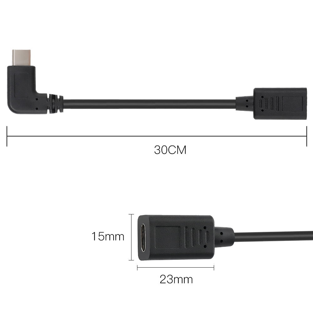 Type-C USB-C Extension Cord Data Sync Extend Adapter Cable For DJI OSMO POCKET M 