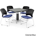 thumbnail image 5 of Square Table in Gray Nebula, 4 Stars Stacking Chairs in Gray Nebula, 5 of 5