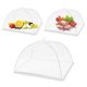 thumbnail image 2 of Cubiertas de malla para alimentos, grandes, blancas, de nailon, plegables, reutilizables, para acampar al aire libre, picnics y barbacoas., 2 of 8
