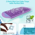 thumbnail image 5 of LShunze Silicone Mini Ice Cube Trays, 160 Crushed Ice Cube Molds Easy Release Small Ice Cube for Chilling Whiskey Cocktail, Kitchen Gadgets Stackable Ice Trays, 5 of 8