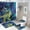 Cool Dinosaurs, variant on Teens Dinosaurs Creative Bathroom Shower Curtain Set Cartoon Colorful Jungle Animals Dinosaurs Non Slip Waterproof Bath Mat Toilet Mat Rugs,72" W x 72" L