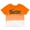 Orange, halloween, variant on Barbie Toddler Girls Metallic Print Pullover T-Shirt Toddler to Big Kid