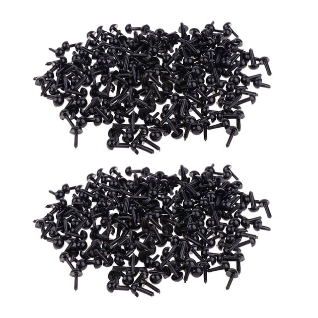 400x Ojo de seguridad de plástico para oso de peluche Juguete de fieltro de peluche de 4 mm, 6 mm