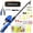 Blue, variant on XYADX Kids Fishing Pole Set Portable Telescopic Kids Fishing Rod and Reel Combo Kit with Tackle Box for Beginners, Pink