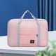 thumbnail image 5 of Bolsa de viaje con funda para carrito, plegable, para gimnasio, gran capacidad (48 x 16 x 32 cm), tela Oxford, disponible en morado, azul y rosa., 5 of 7