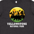 thumbnail image 4 of Inktastic Yellowstone National Park with Bear Mountains and Trees Cricle Youth T-Shirt, 4 of 5