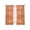 Red Orange, variant on Sheer Curtains 45 Inches Long, Boho Orange Light Filtering Window Curtains for Living Room, Country Style Bohemian Floral Retro Tribal Rod Pocket Voile Sheer Curtain Drapes, 52"W x 45"L, 2 Panels