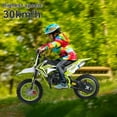 thumbnail image 3 of Seipouy 49CC Kids Dirt Bike,2-Stroke Gas Power Motocross Bike,Pit Bikes Motocross,Off Road Gas Pocket Motorbike with Front Rear Disc Brakes,Mini Dirtbike,Speeds up to 20 MPH,Max Load 220LBS, 3 of 9
