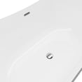 thumbnail image 5 of A&E Bath & Shower BT-8010-SL 65 in. Tundra Silver-No Faucet Freestanding Bathtub Silver, 5 of 5