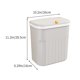 thumbnail image 3 of Papelera de cocina de plástico con anillo de presión | Papelera sin escalones que bloquea los olores | Cubo de basura pequeño para el hogar, baño, dormitorio, sala de estar, oficina, 3 of 6